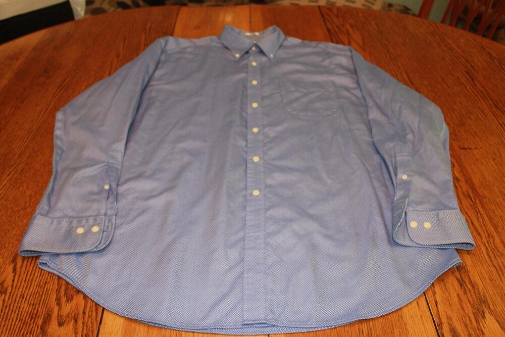 Peter Millar Shirt Mens Extra Large Blue Button Down Nanoluxe Easycare Dress